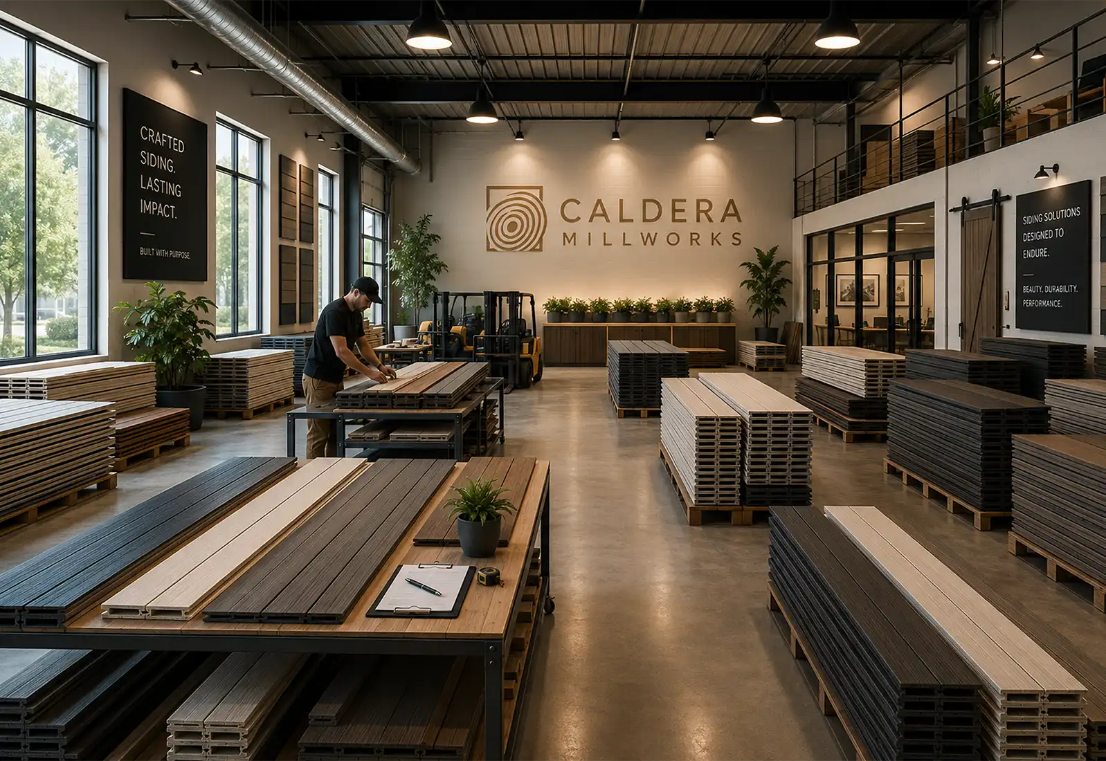 Caldera Millworks showroom ideation